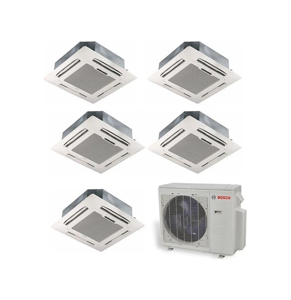 Bosch 42000 BTU 1 Dış + 5 İç Ünite (9+9+9+12+12) Kaset Tipi Multi Inverter Klima ürün görseli 1