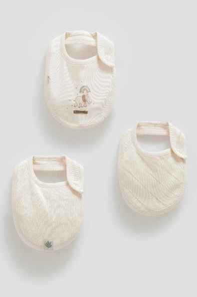 Caramell %100 Pamuk Good Baby 3'lü Mama Önlüğü CRML.ONE1840 ürün görseli 1