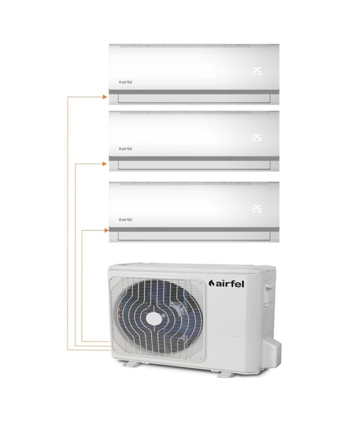 Airfel 28000 BTU 1 Dış + 3 İç Ünite (9+12+18) Duvar Tipi Multi Klima ürün görseli 1