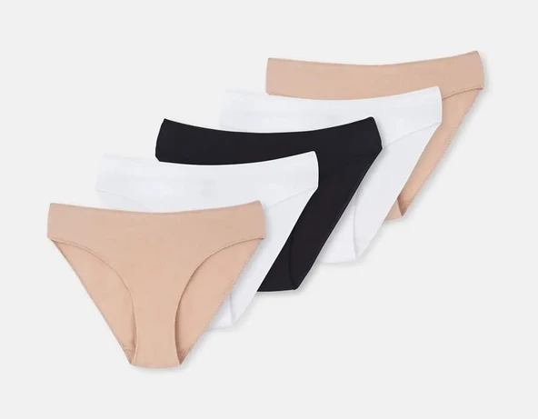 5 li Paket Dagi Bayan Klasik İzsiz Slip Külot 5115KC ürün görseli 1