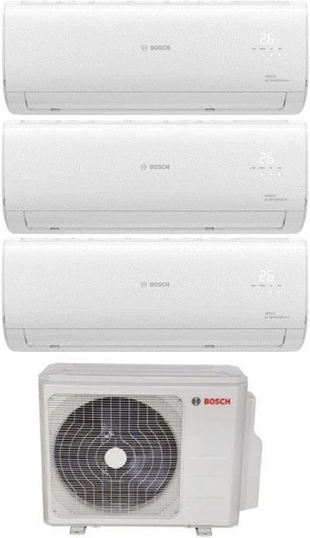 Bosch 36000 BTU 1 Dış + 3 İç Ünite (9+12+18) Duvar Tipi Multi Inverter Split Klima ürün görseli 1