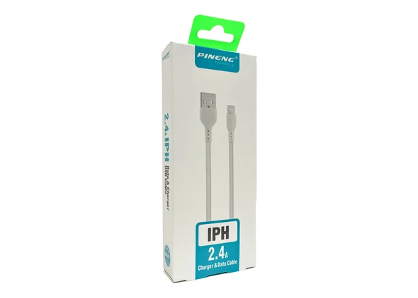 Pineng PN-503 2.4A Lightning 1M Data Şarj Kablosu - Resim 2
