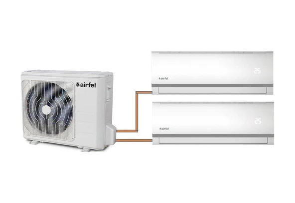 Airfel 5.5 kW 1 Dış + 2 İç Ünite (9+12) Duvar Tipi Multi Klima ürün görseli 1