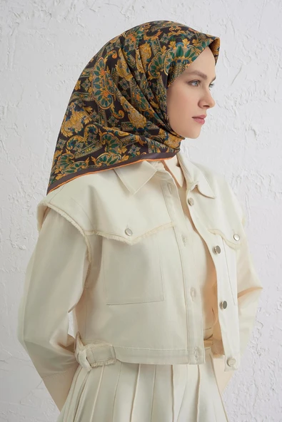 Twill İpek Eşarp -2025/2026 -94162D - Resim 9