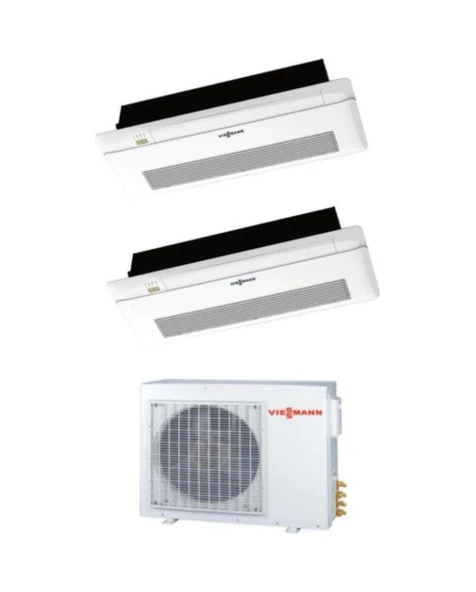 Viessmann Vitoclima Multi O3F3062M2 6.1 kW 1 Dış + 2 İç Ünite (12+18) Tek Yön Kaset Tipi Klima ürün görseli 1