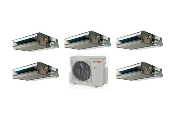 Bosch 42000 BTU 1 Dış + 5 İç Ünite (9+9+12+12+12) Kanal Tipi Multi Inverter Klima ürün görseli 1