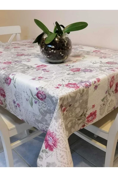 Elyaflı Pvc Muşamba - Desenli Silinebilir Masa Örtüsü ürün görseli 1