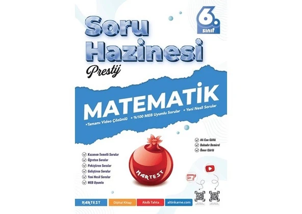 6. Sınıf Prestij Matematik Soru Hazinesi ürün görseli 1