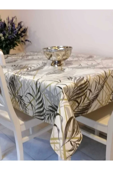 ELYAFLI PVC MUŞAMBA - DESENLİ SİLİNEBİLİR MASA ÖRTÜSÜ ürün görseli 1