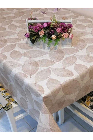 ELYAFLI PVC MUŞAMBA - DESENLİ SİLİNEBİLİR MASA ÖRTÜSÜ ürün görseli 1