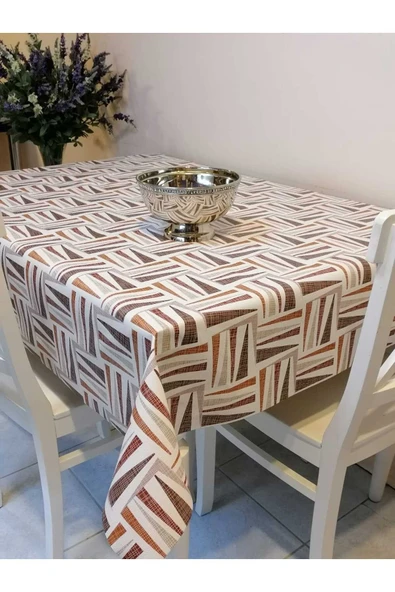 ELYAFLI PVC MUŞAMBA - DESENLİ SİLİNEBİLİR MASA ÖRTÜSÜ ürün görseli 1