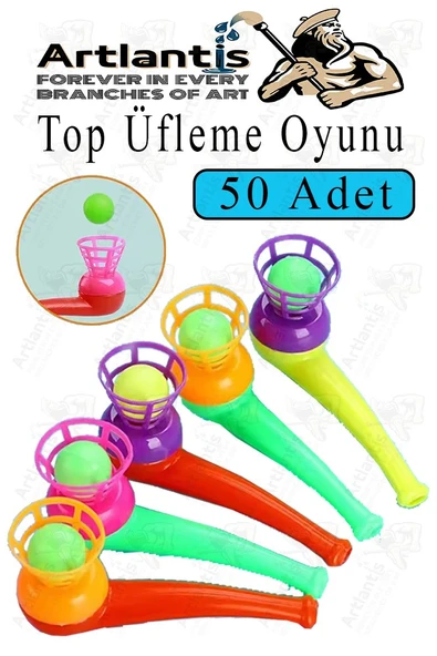 Top Üfleme Oyunu 50 Adet Saksafon Üfleme Nefes Oyuncağı Üfleme Düdüğü Oyuncak Karne Sınıf Çocuk Hediye ürün görseli 1