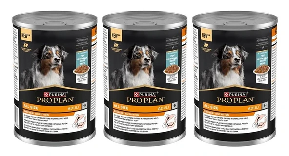 Pro Plan Balıklı Yetişkin Köpek Konservesi 400 Gr*3 Adet ürün görseli 1