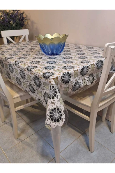 Ithal Pvc Muşamba - Desenli Silinebilir Masa Örtüsü ürün görseli 1