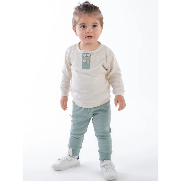 Mint Yeşili Erkek Bebek Takımı ürün görseli 1