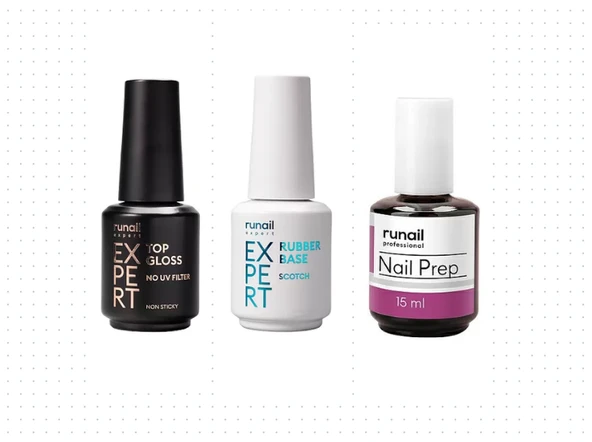 Fontenay RUNAİL UV Filtresiz Top Coat 18ml + Rubber Base Scotch 18ml + Nail Prep 15 ml ürün görseli 1