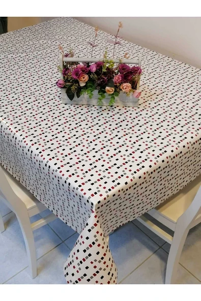 ELYAFLI PVC MUŞAMBA - DESENLİ SİLİNEBİLİR MASA ÖRTÜSÜ ürün görseli 1