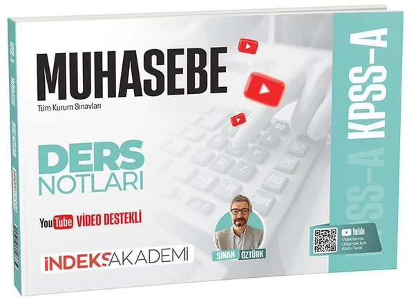 İndeks Akademi 2026 KPSS A Grubu Muhasebe Video Ders Notları - Sinan Öztürk İndeks Akademi Yayıncılık ürün görseli 1