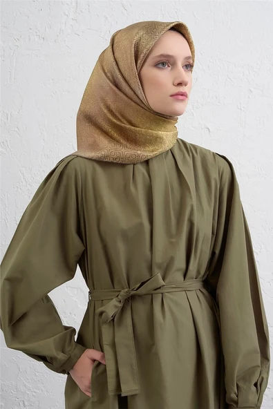 Klasik Desen Twill İpek Eşarp -2025/2026 -94372D ürün görseli 1