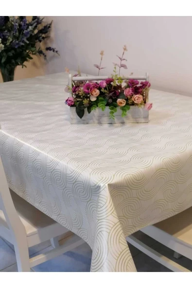 ELYAFLI PVC MUŞAMBA - DESENLİ SİLİNEBİLİR MASA ÖRTÜSÜ ürün görseli 1