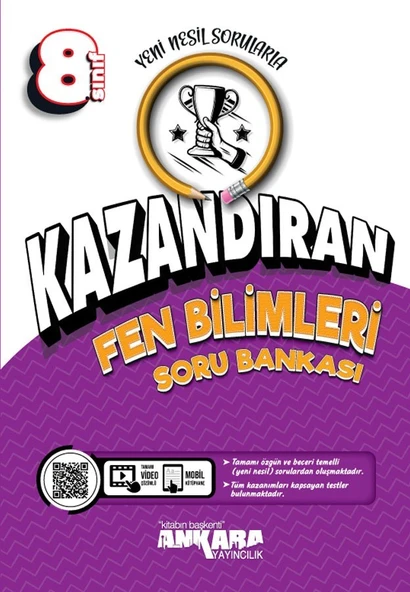 Ankara Yayıncılık 8.sınıf Lgs Kazandıran Fen Bilimleri Soru Bankası ürün görseli 1