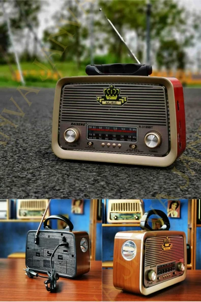 Janva Glr Yeni Rt-301 B Nostaljik Görünümlü Bluetoothlu Ve Fenerli Mp3 Çalar Radyo Müzik Kutusu ürün görseli 1
