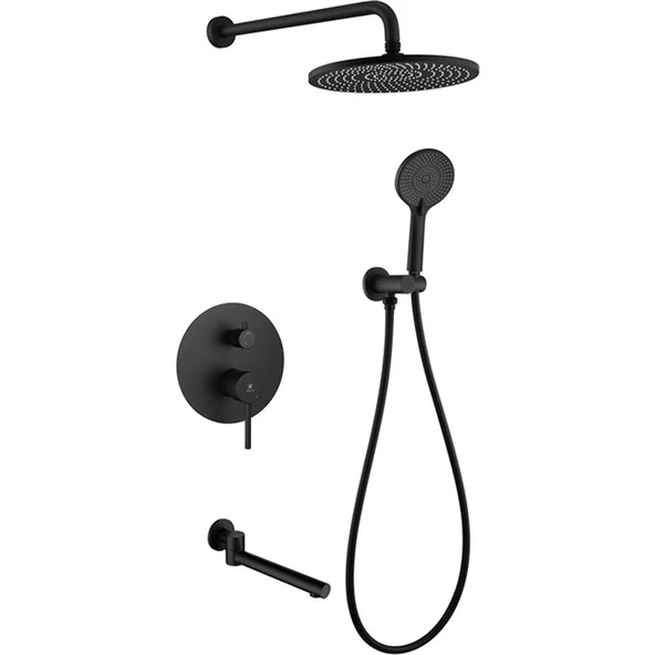 Fontana FJ-4155 Mat Siyah Ankastre Duş Seti ürün görseli 1