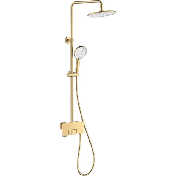 Fontana Duş Ünitesi (Fırçalanmış Altın) FJ-3152 ürün görseli 1