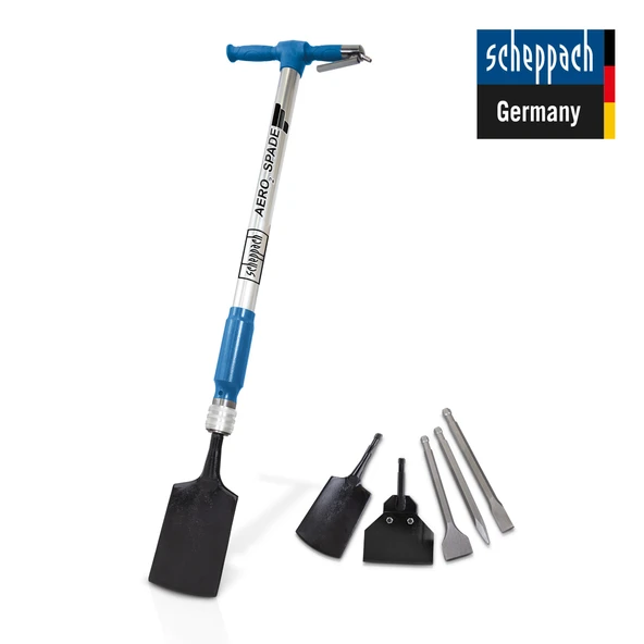 Scheppach AERO2SPADE Pnömatik Havalı Kırıcı 27joules 6.3 Bar + 5 parça - 5909601900 ürün görseli 1