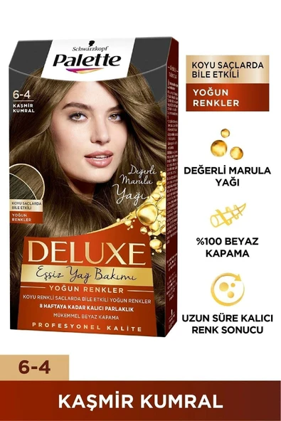 PALETTE DELUXE SAÇ BOYASI YOĞUN RENKLER 6-4 KAŞMİR KUMRAL ürün görseli 1