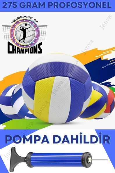 Janva Dikişli Voleybol Topu World League 1.kalite Okul Antreman Maç Pompa Hediyelidir. ürün görseli 1