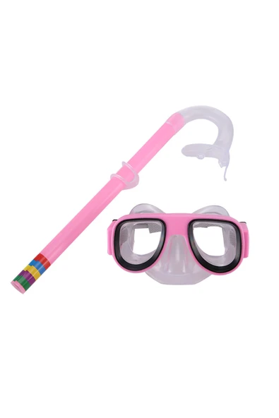 Janva Deniz Havuz Yüzme Seti Gözlük ve Snorkel Seti(sadece Pembe renk mevcuttur) ürün görseli 1
