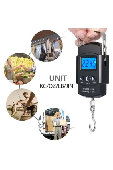 Janva Elektronik Dijital El Kantarı 50 Kg Terazi Tartı 10 gr Hassas ürün görseli 1