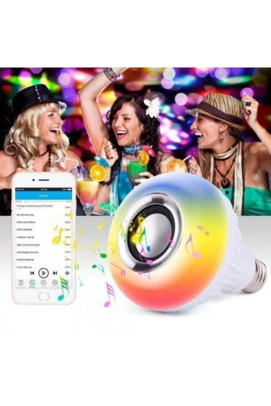 Janva Bluetooth Hoparlörlü Kumandalı Rgb Akıllı Led Ampul-16 Renk ürün görseli 1