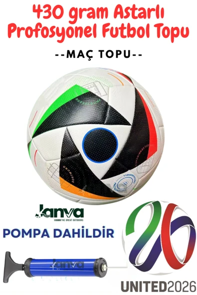 Janva UEFA Şampiyonlar Ligi Futbol Topu 430 Gram Kaliteli Maç ve Antreman Pompa Hediyeli ürün görseli 1