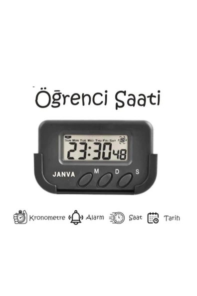 Janva Öğrenci Saati - Kronometreli Ders Çalışma Saati - Dijital Masa Saati ürün görseli 1