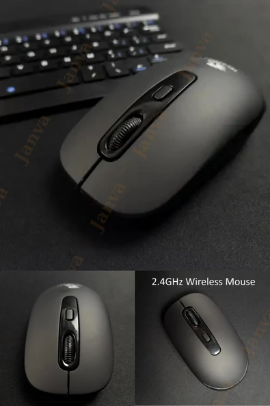 Janva 2.4 Ghz Wiraless Mouse Kablosuz Mause Fare Usb High Sensitiviy 10 Metre Çekim Mesafesi Özel Tasarım ürün görseli 1