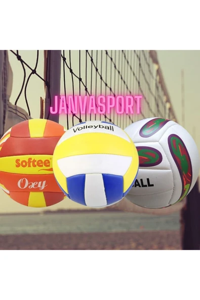 Janva Voleybol Topu Dikişli Voleybol Topu Yumuşak Deri Antereman Ve Salon Uyumlu ürün görseli 1