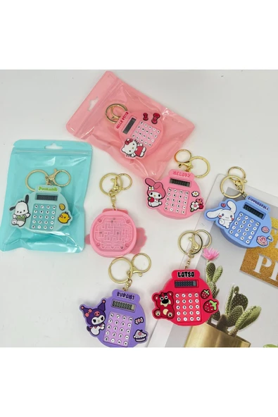 Janva Anahtarlık Çanta süsü hem de hesap makinesi kuromi cinnamoroll my melodie pochacco hello kitty ürün görseli 1