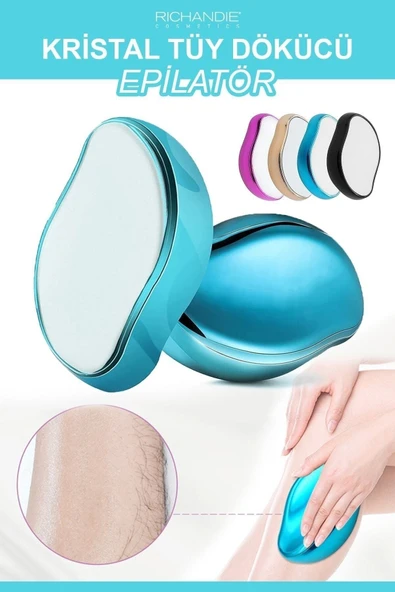 Janva Crystal Eraser Epilasyon Aleti Tüy Silgisi Tüy Alıcı Fiziksel Kristal Tüy Dökücü Epilatör Mavi ürün görseli 1