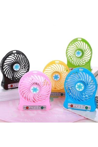 Janva Şarjlı Vantilatör Mini Masaüstü El Fan Taşınabilir 3 Kademeli Usb ürün görseli 1