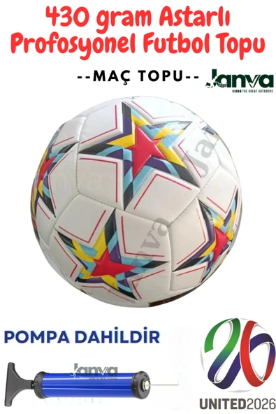 Janva 2026 Euro Futbol Topu Profosyonel Maç Topu ürün görseli 1