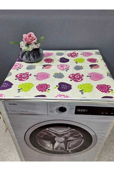 RENKLİ DESENLİ DUCK KUMAŞ ÇAMAŞIR VE KURUTMA MAKİNESİ ÖRTÜSÜ 120X60CM ürün görseli 1
