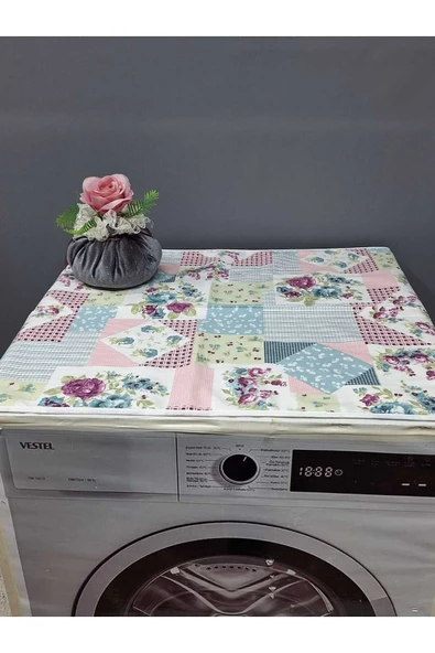 RENKLİ DESENLİ DUCK KUMAŞ ÇAMAŞIR VE KURUTMA MAKİNESİ ÖRTÜSÜ 120X60CM ürün görseli 1