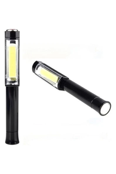 SHAVER Pilli Mıknatıslı 3 Fonksiyon Led El Feneri Süper Cop Ikaz Işığı Flaşörlü Fener Acil Durum Feneri ürün görseli 1