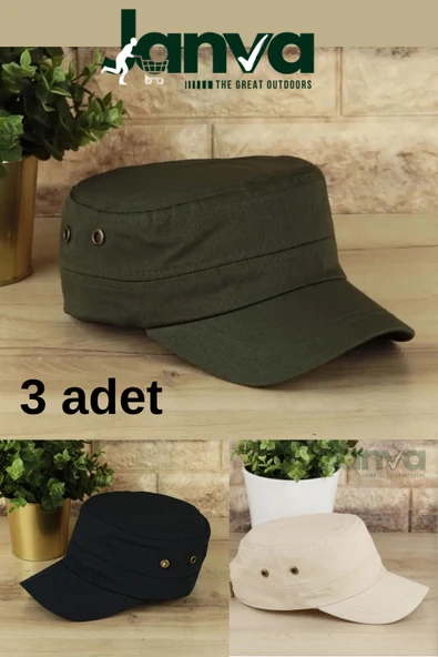 Janva Kastro Şapka Kasket Outdoor Castro Kep Yazlık Avcı Sporcu Güneş Koruyucu ürün görseli 1