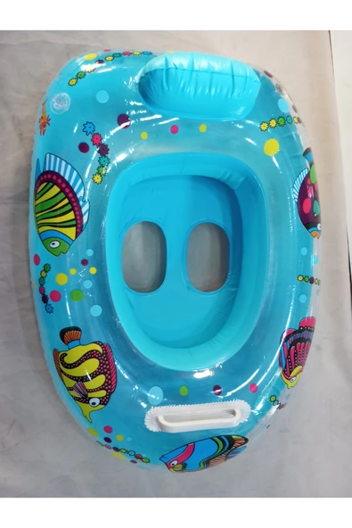 ELZATOYS Baby Boat Oturaklı Ayak Geçmeli Önden Tutmalı Çocuk Can Simidi 1-3 yaş 65 cm ürün görseli 1