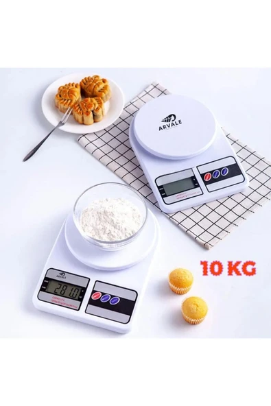 Janva Dijital Hassas 10 Kg Mutfak Terazisi Tartısı Lcd Ekranlı ürün görseli 1