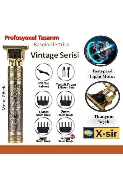 X-sir T-xsir Şarjlı Tıraş Makinesi Saç Sakal Lazer Epilasyon Öncesi Kol Bacak Yanak Koltuk Altı Vücut ürün görseli 1