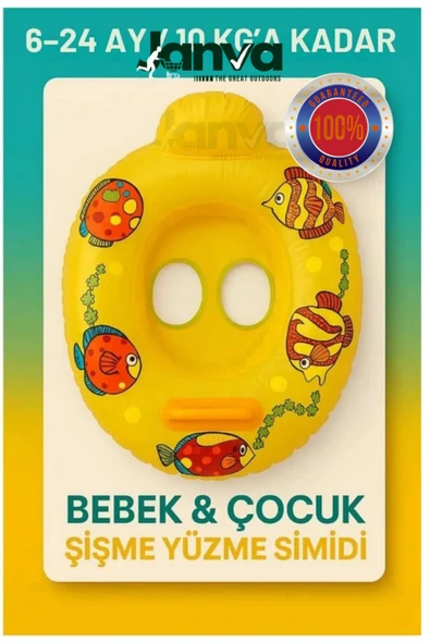 Janva Yüzme Havuz Deniz Simidi Botu Ayak Delikli ürün görseli 1